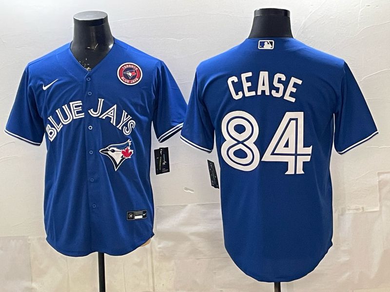 Men 2026 Toronto Blue Jays #84 Cease Blue Game Nike MLB Jersey style 004